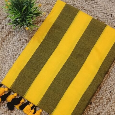 Mustard Yellow and Olive Green Stripes