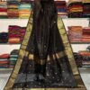 Black Maheshwari Design Cotton Silk Saree – Rich Allover Work