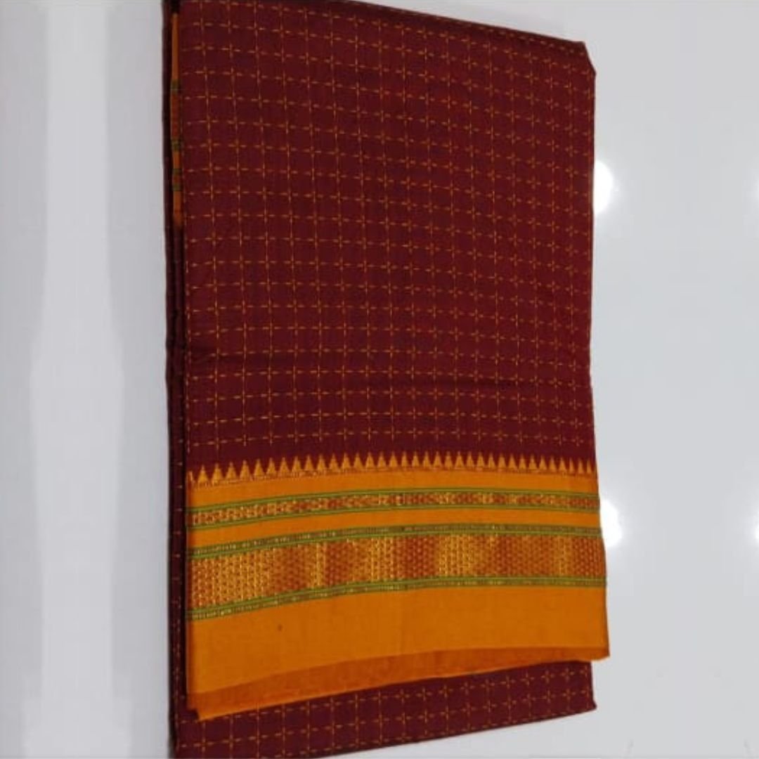 Maroon Classic Ilkal Chikki Chandram Patterned Sarees