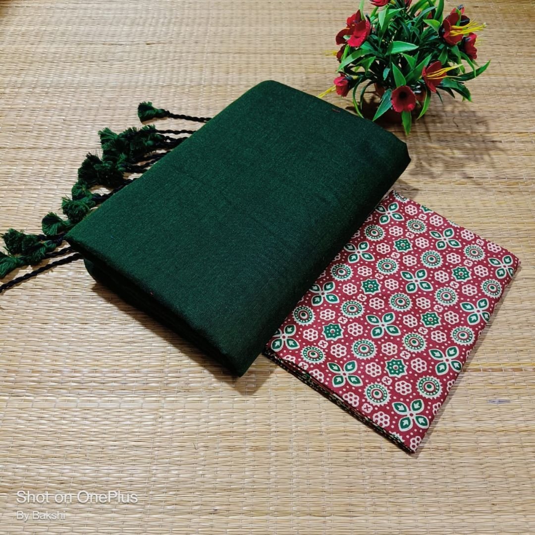 Green Khadi Cotton Handloom