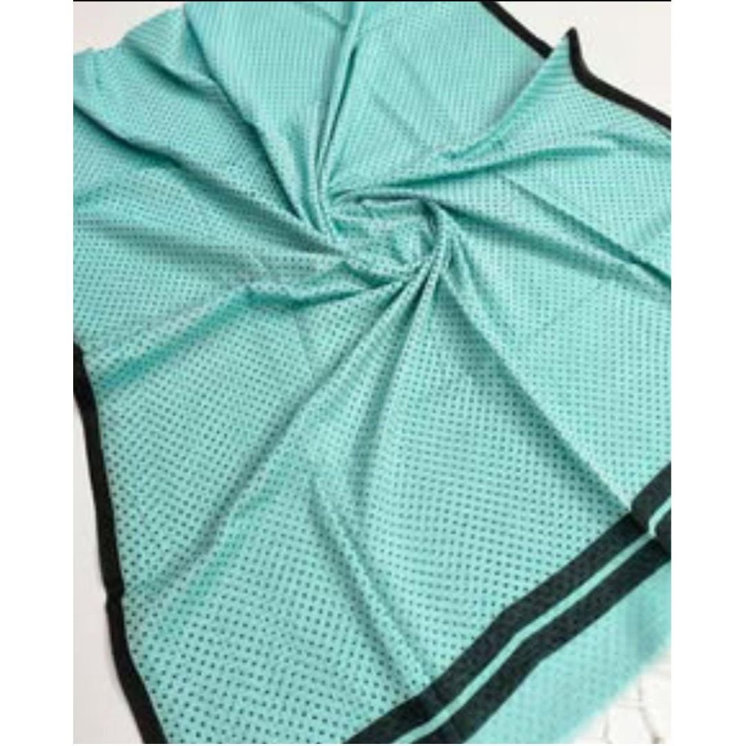 Sky Blue Mul Cotton Polka Dot