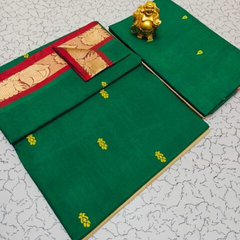 Emerald Green & Maroon Red