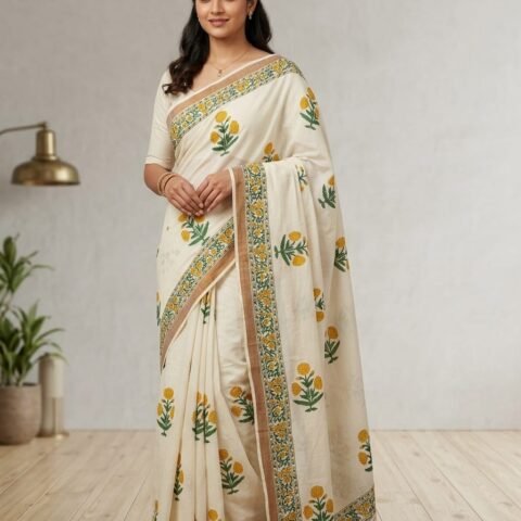 Marigold with Fern Green