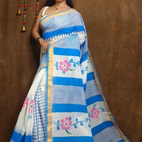 Powder Blue & Ivory