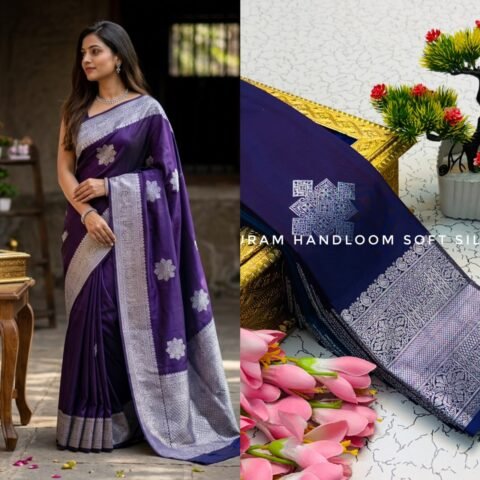 Royal Violet & Silver Mist
