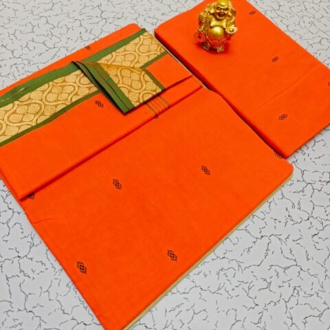 Vermilion Orange & Olive Green