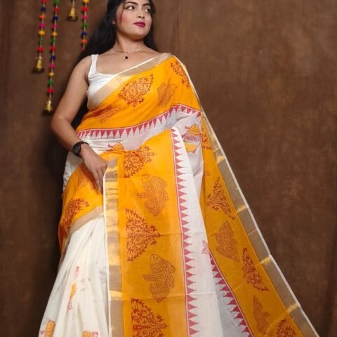 Mango Yellow & White