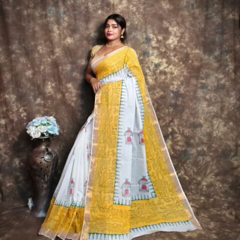 Butter Yellow & White