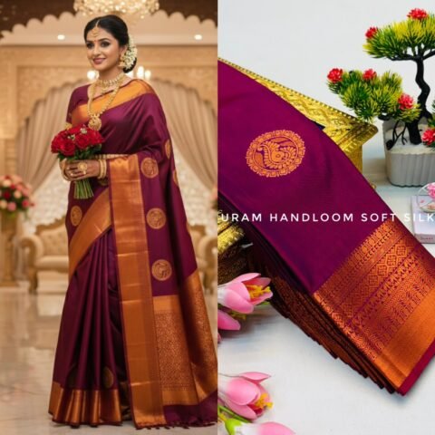 Royal Wine Purple & Antique Gold