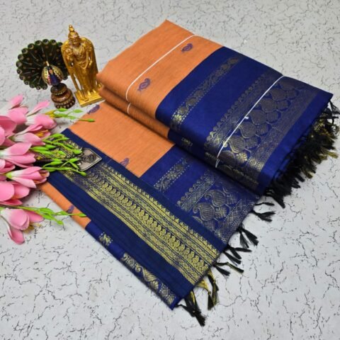 Peach + Royal Blue