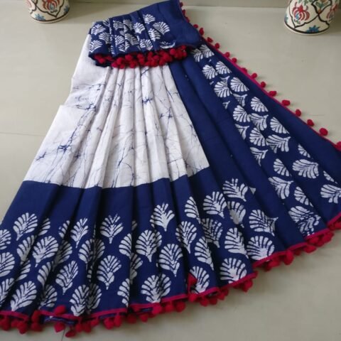 White with Royal Blue